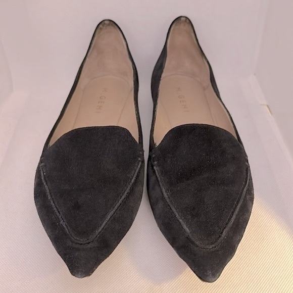 M. Gemi The Gia Black Suede Leather Flats Size 40.5 - GUC - Picture 2 of 13